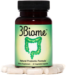 3Biome ingredients graphic highlights natural probiotic blend