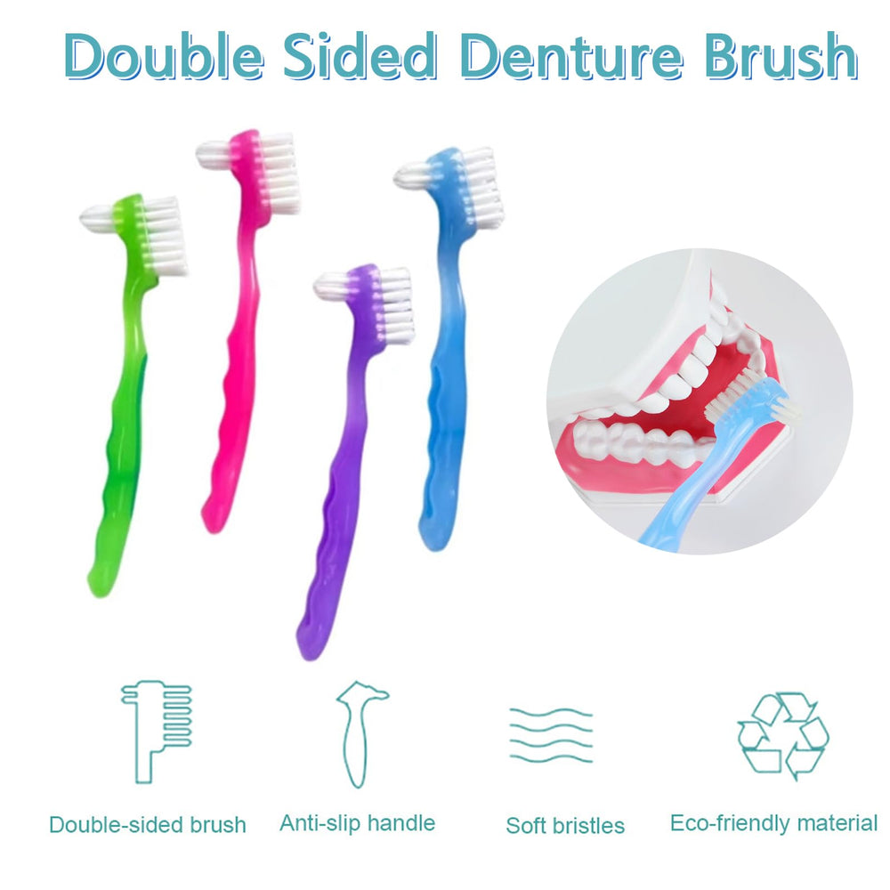 Small-sized denture brush ideal for hard-to-reach areas