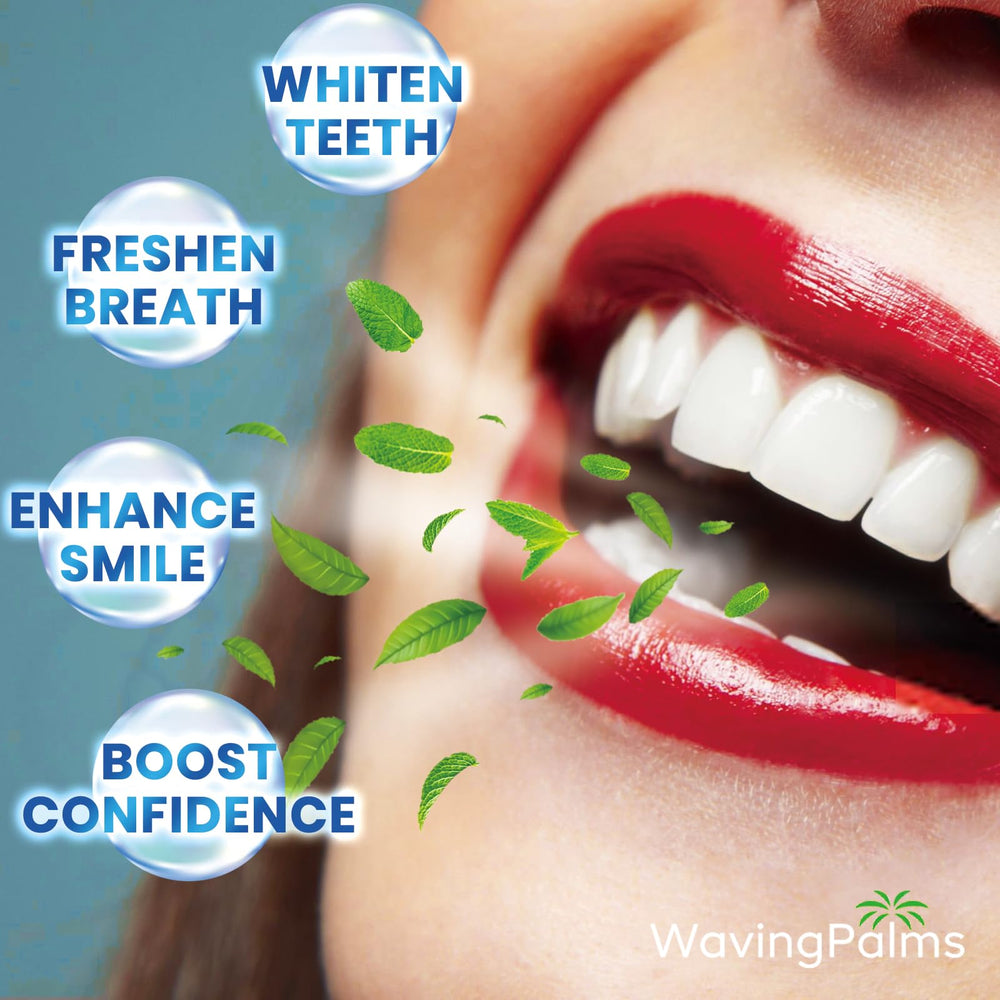 Front view of 42-count whitening strips kit