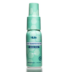 Front view of 4Life Transfer Factor Immune Spray Mint 1.7 oz bottle