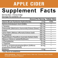 Packaging emphasizing post-workout recovery and deep sleep benefits