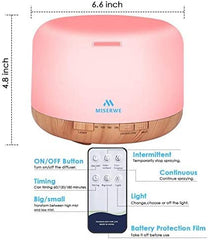 Diffuser showcasing seven LED color options