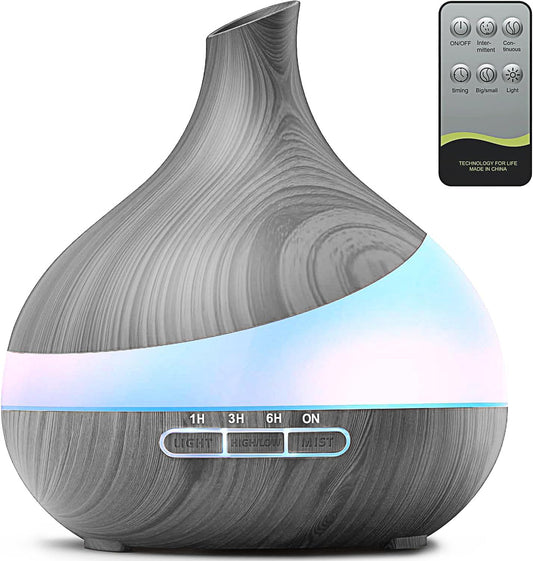 500ml essential oil diffuser with remote control