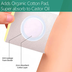 Self-adhesive patch ready to apply to skin