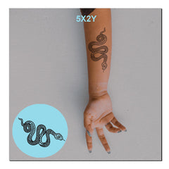 Easy 3-minute water application for the snake tattoo