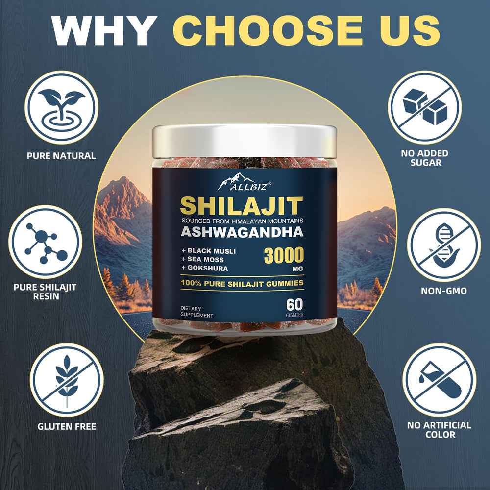 Natural energy and vitality from Himalayan Shilajit gummies