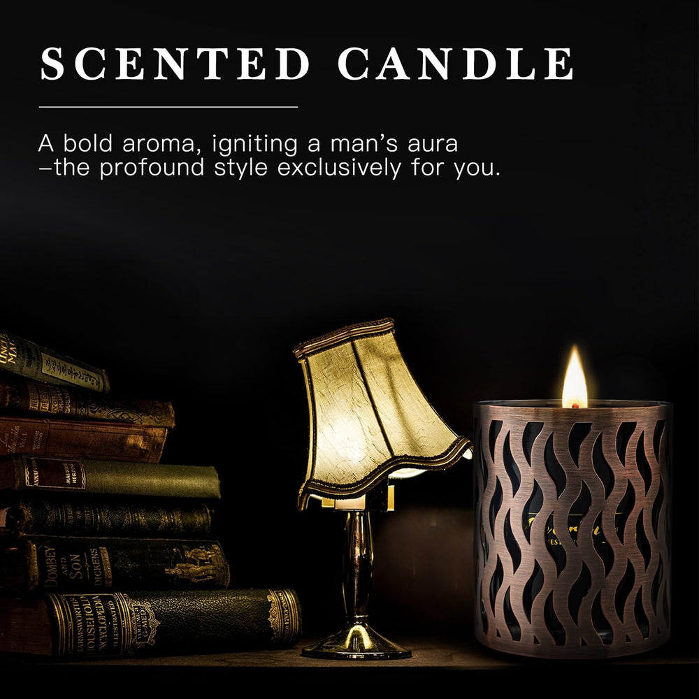 Six-pack candles with bronze-black holders, visual 2