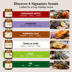 Close-up of Cinnamon Apple and Vanilla scented soy candle