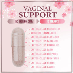 60-count capsule close-up for vaginal probiotic