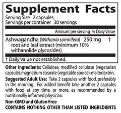 60-count bottle packaging for Doctor's Best Ashwagandha