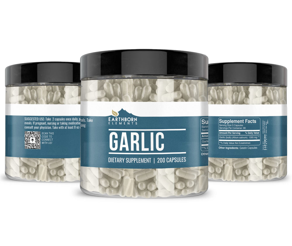 60-day supply of garlic capsules for two months of health support