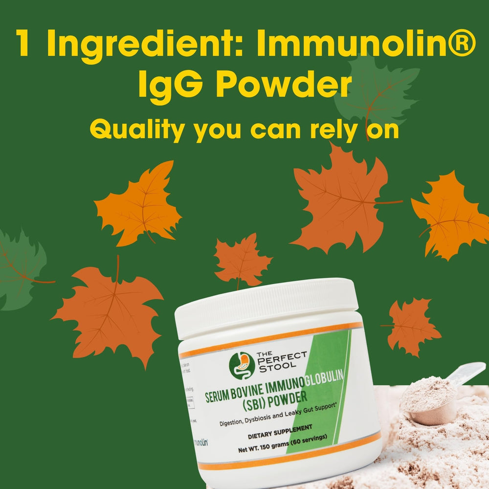 Close-up of Immunolin IgG ingredient on label