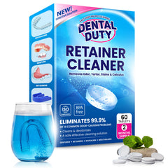 Box of 60 retainer and denture cleaning tablets