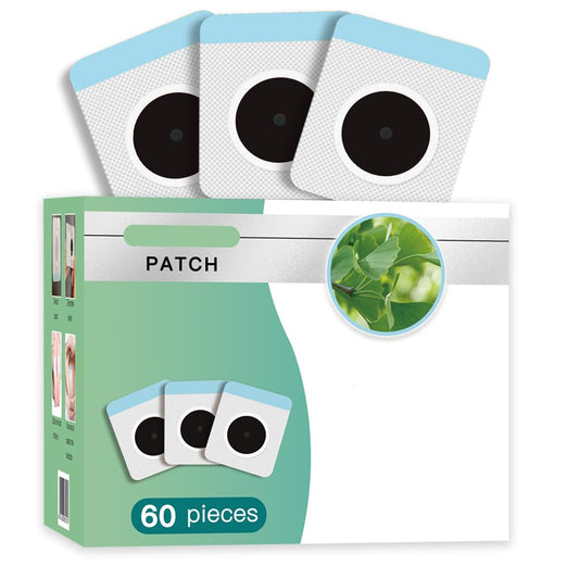Front view of 60pcs Natural Herbal Belly Button Patch with Magnet