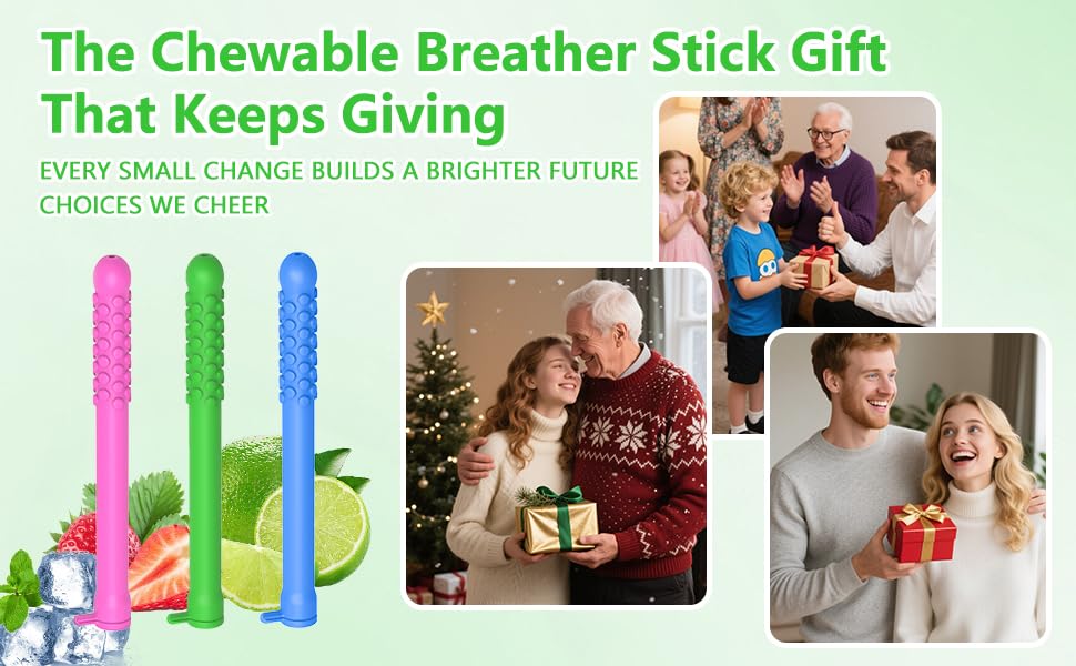 Chewable sticks shown for on-the-go use