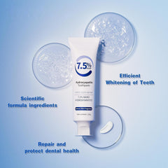 Close-up of toothpaste tubes showing 8.46oz size