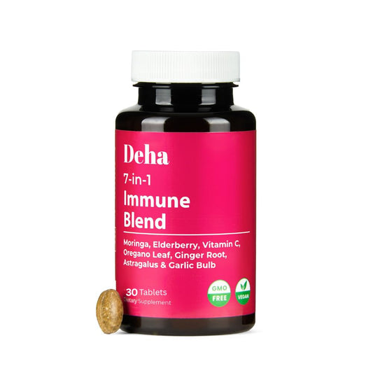 7-in-1 immune support tablets with Moringa, Elderberry and herbs