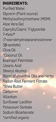 Ingredients list for 7-Keto DHEA Cream