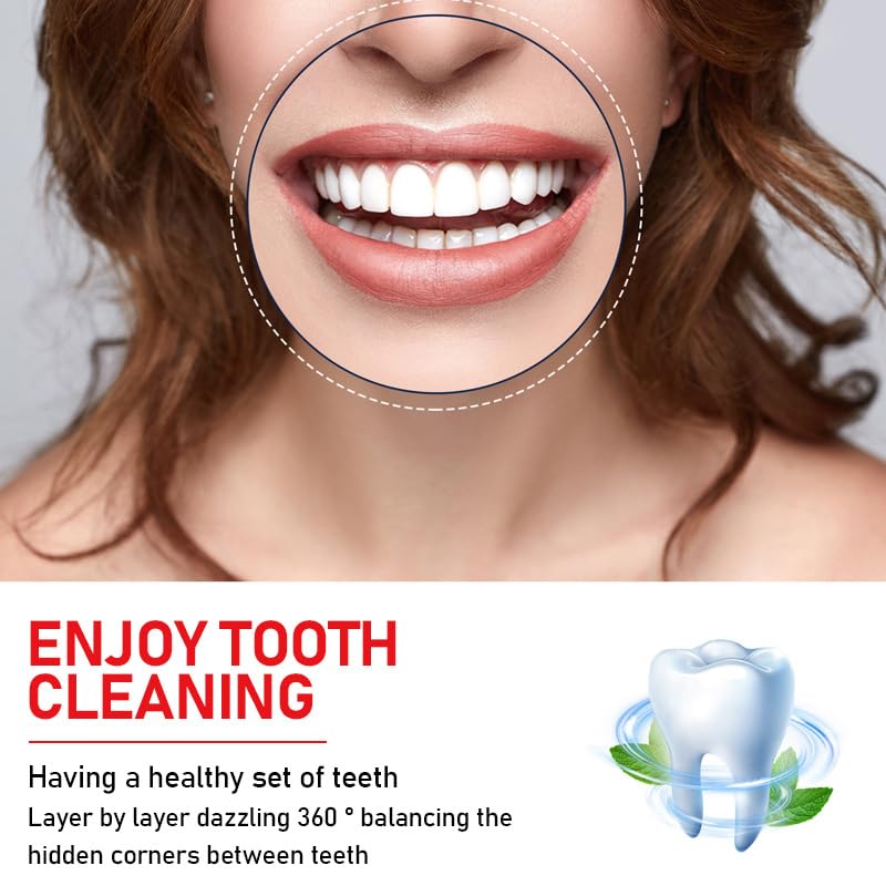 Pen applying whitening solution to teeth