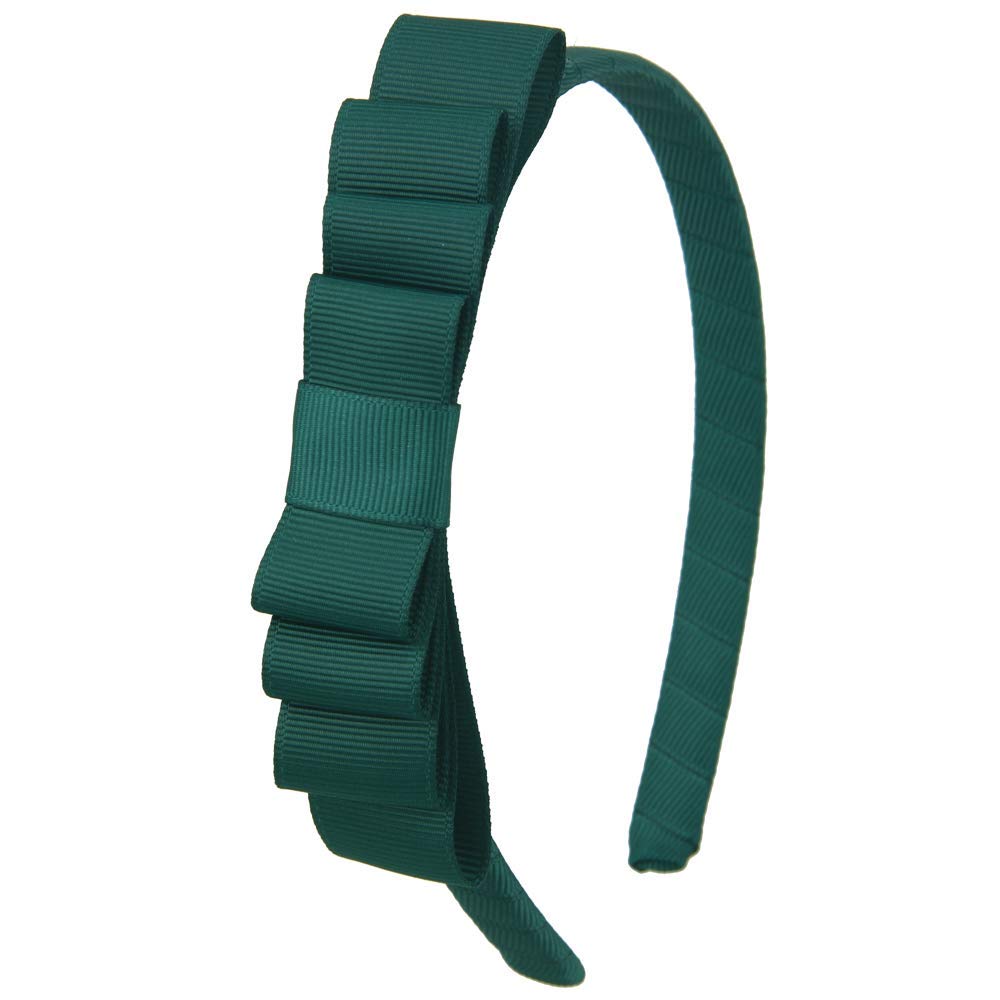 7Rainbows Spruce toddler headband knotted bow for comfortable all-day wear.