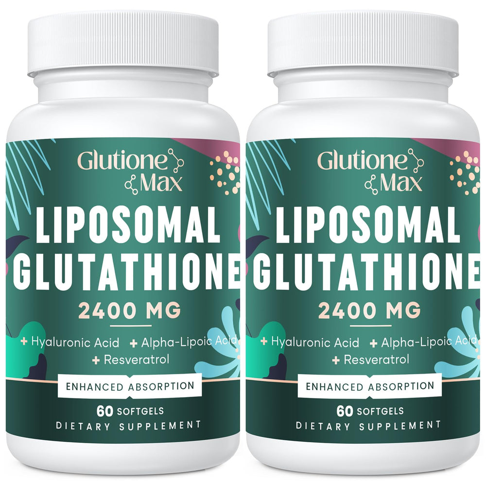 Hero image of 8-in-1 liposomal glutathione 2400 mg bottle