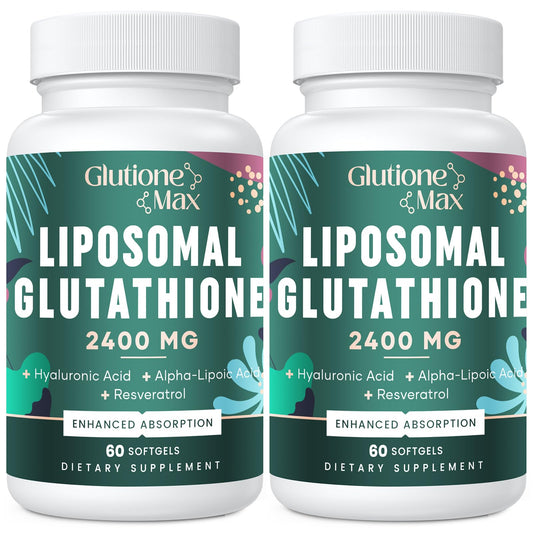 Hero image of 8-in-1 liposomal glutathione 2400 mg bottle