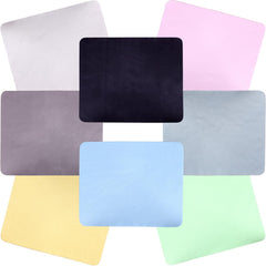 Eight-pack multicolor microfiber cleaning cloths set