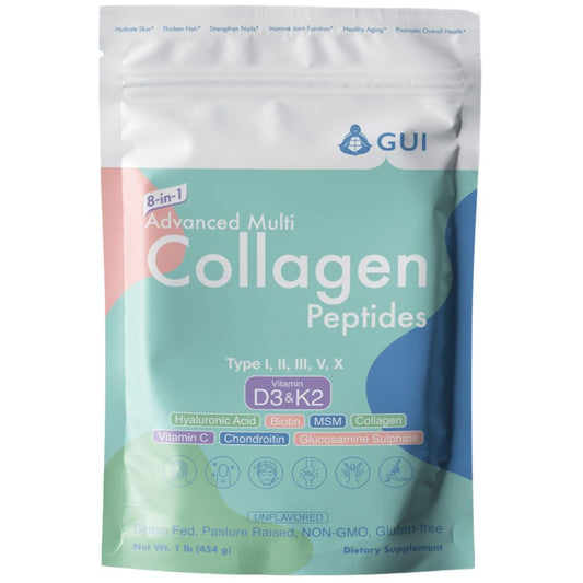 8in1 advanced multi collagen peptides 16oz unflavored bottle