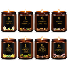 Vanilla Cupcake scented candle in 8-pack set