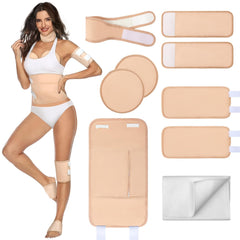 Neck wrap for 9-piece castor oil pack wrap kit