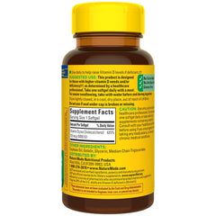90-day supply graphic for Nature Made D3 5000 IU softgels