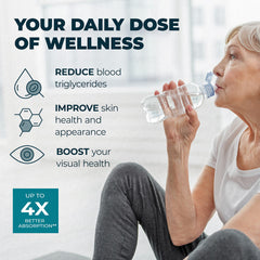 Bottle showing 90 softgels count