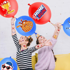 91balloons baseball tattoos pre-cut for quick, mess-free party fun