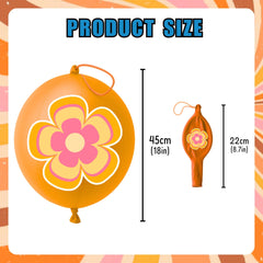 91BALLOONS groovy party pack enhances decor and prizes for birthdays and classroom fun
