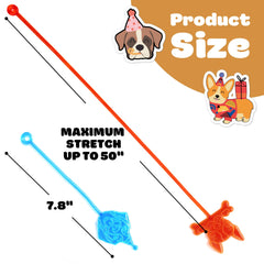 91STICKYHAND dog-themed party favors pack offers stretchy, safe play for kids.