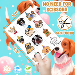 91STICKYHAND vibrant puppy designs inspire imaginative play and party moments.