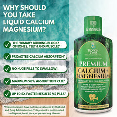 Liquid calcium magnesium with 98 percent absorption rate