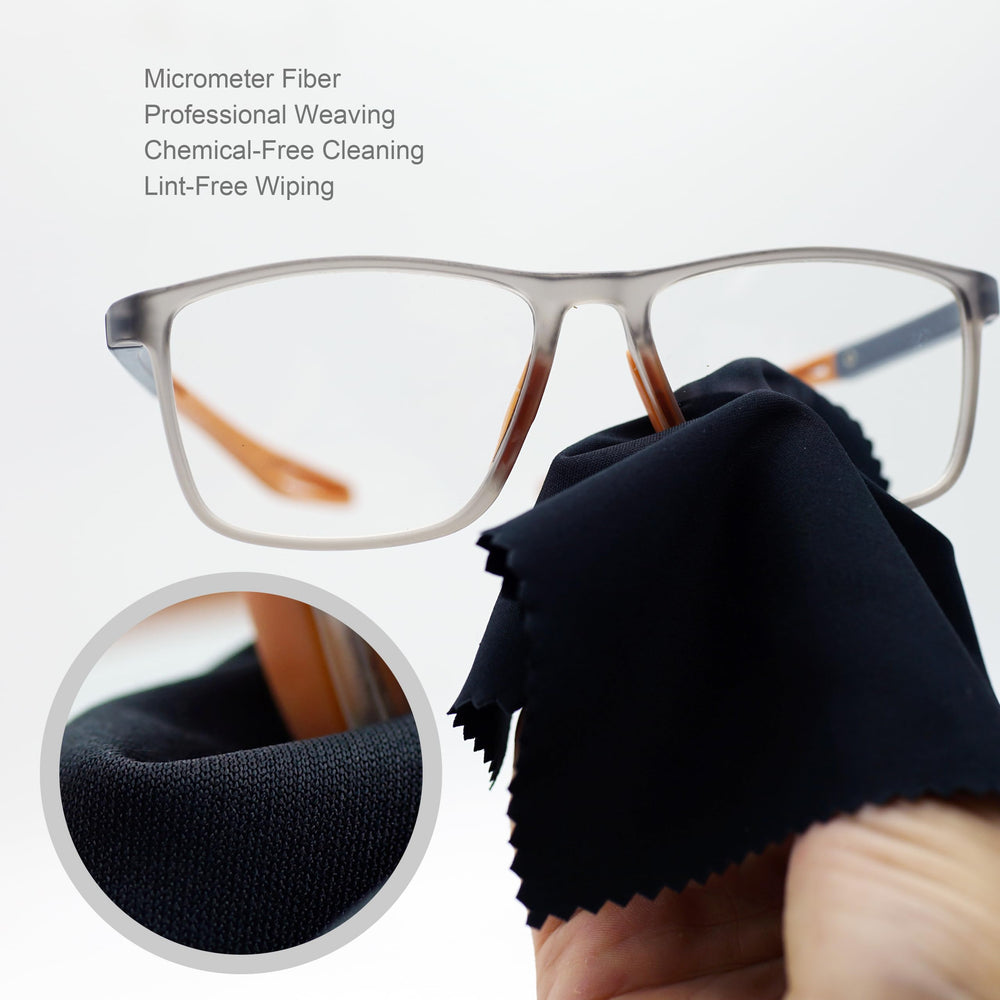 100-pack black microfiber cleaning cloths for delicate surfaces