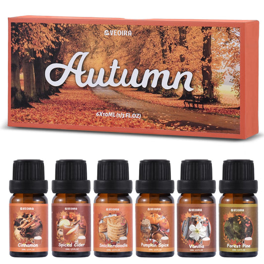 AVEOIRA Autumn Fragrance Oils Set pumpkin spice bottle