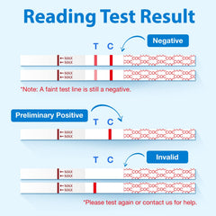 Areta Cocaine Test Strip result window showing control line