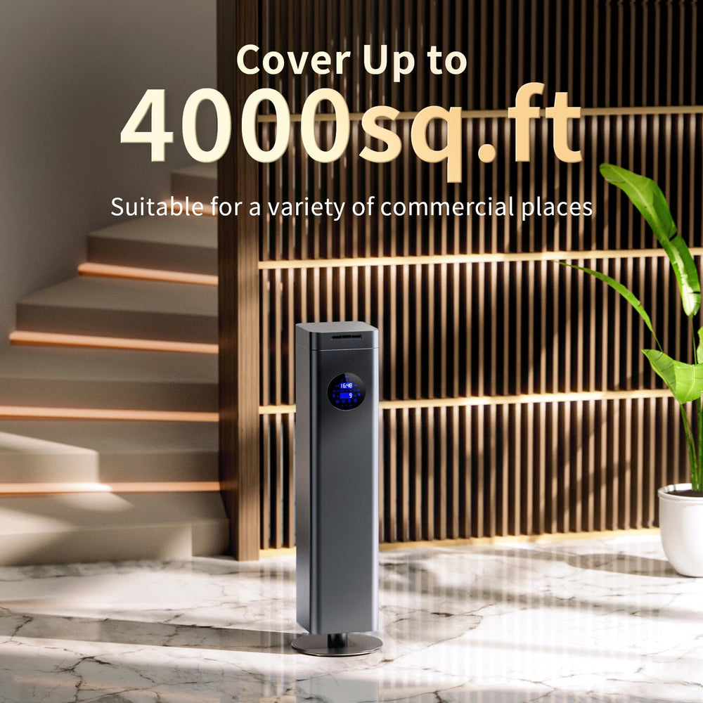 Aromadd 1500ml Scent Air Machine in titanium gray – side view