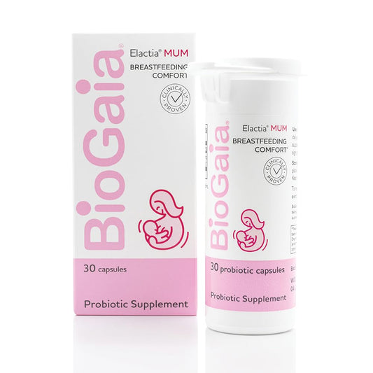 Bottle of BioGaia Elactia Breastfeeding Probiotic