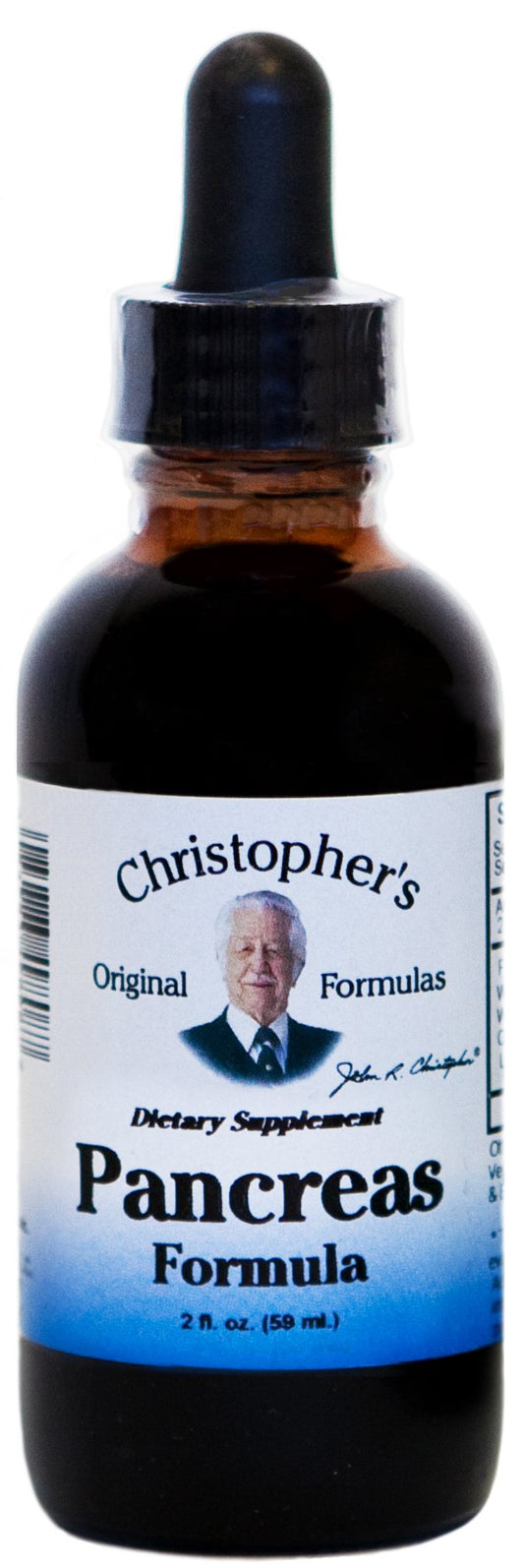 Christopher’s Original Formulas Pancreas Formula Extract bottle with 2 oz (59 ml)