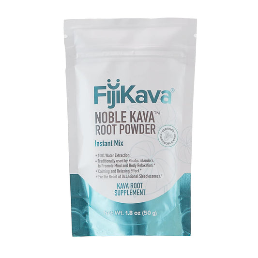 Front label of FijiKava Instant Kava Powder 50g