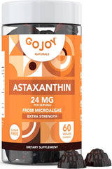Front view of GOJOY NATURALS Astaxanthin Gummies bottle
