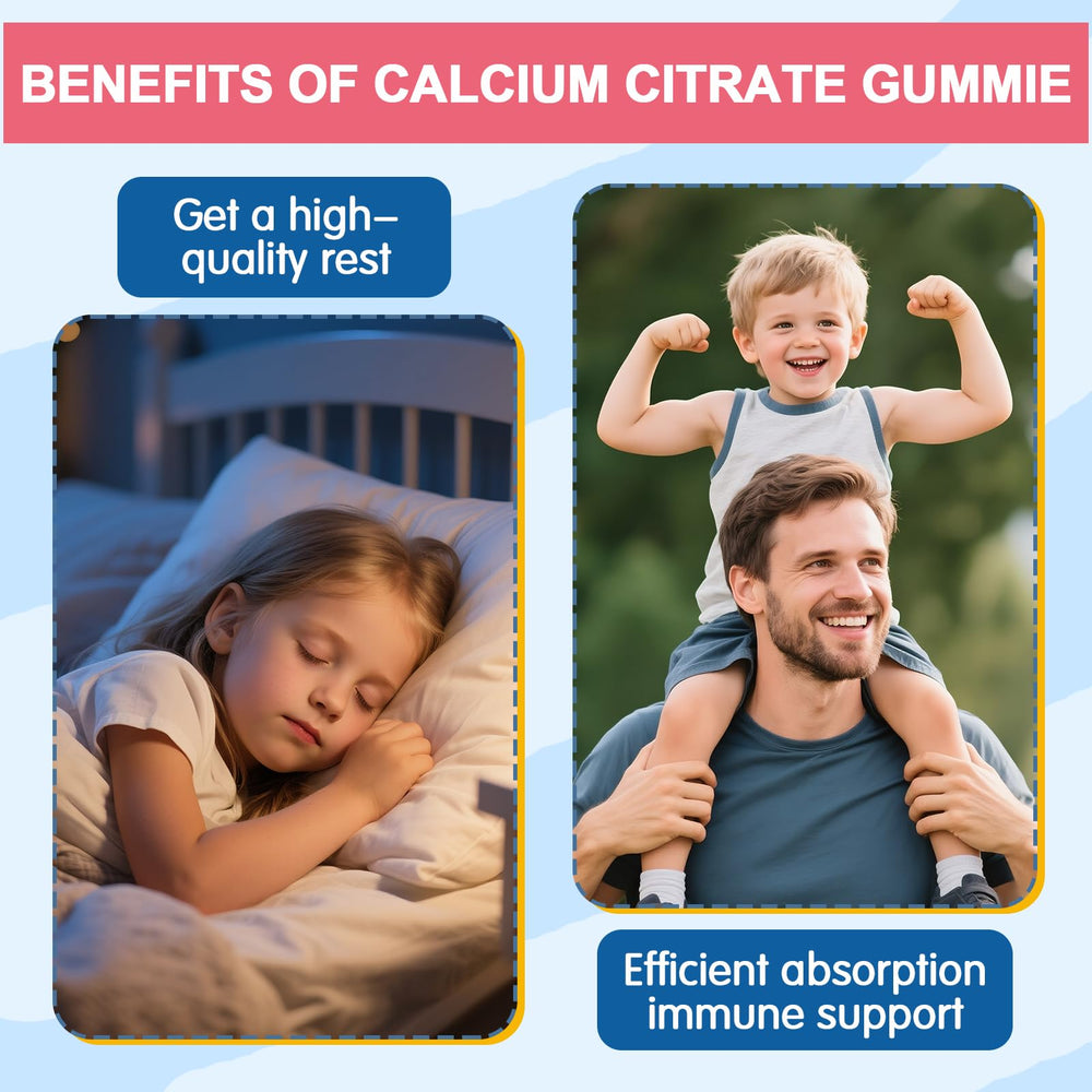 Kids and teens taking calcium chews for bone support