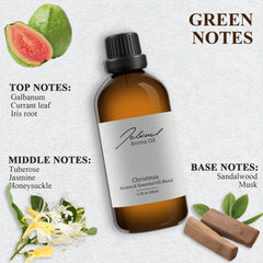 Close-up of JCLOUD diffuser oil bottle for hotel scent blends