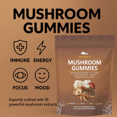 KPOAPERA raspberry-flavored lion's mane mushroom gummies