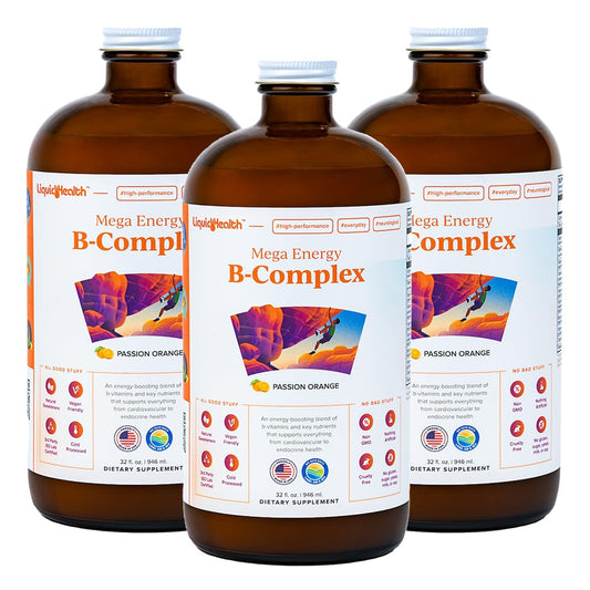 LIQUIDHEALTH Mega Energy B-Complex bottle front view