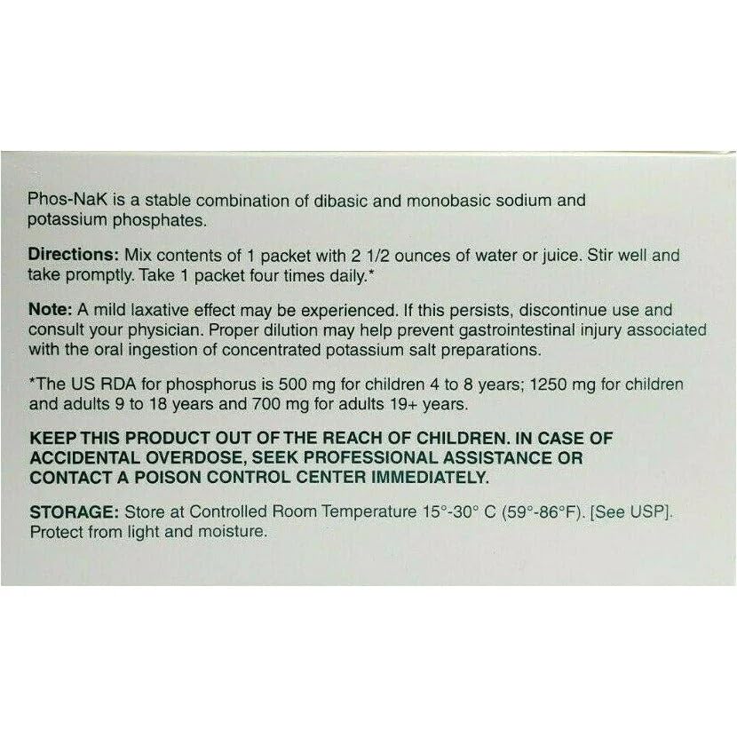 Cypress Pharmaceutical PHOS-NaK packaging and label